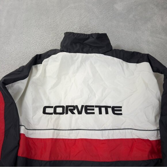 Vintage American Team Sports Men's Sz Large Racing Windbreaker Jacket 100% Nylon - Picture 5 of 13